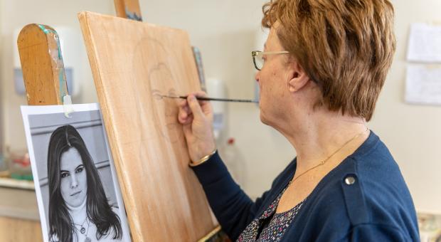 Model tekenen en schilderen